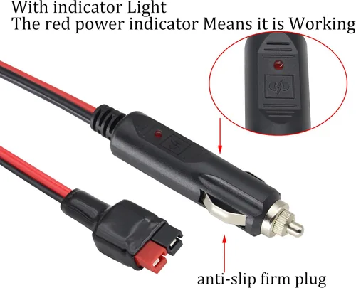 Miniatura 8 de Enchufe para encendedor de cigarrillos a an-der-Son con cable de extensión interno de 15 amperios 14 AWG, adaptador de cargador de batería, conector