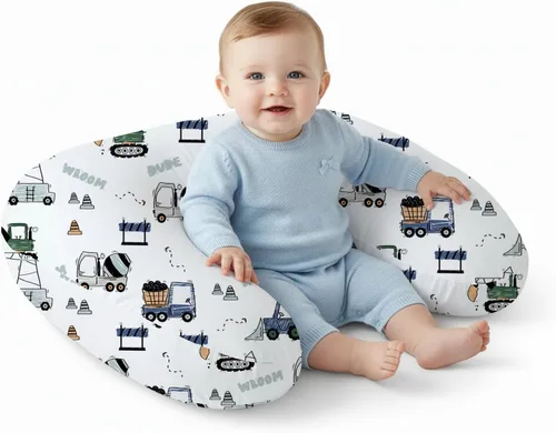 Miniatura 18 de Little Grape Land - Almohada de lactancia mejorada, lactancia materna y biberón durante 0 a 16 meses, funda suave lavable a máquina con relleno