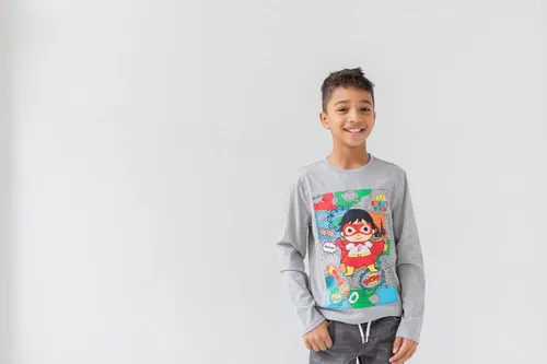 Miniatura 2 de RYAN'S WORLD Paquete de 2 camisetas Red Titan para niños pequeños y grandes