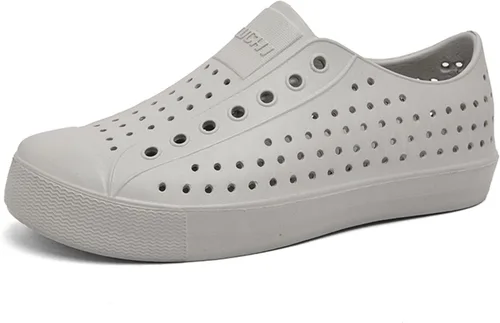 FLIOZY Zuecos de jardín impermeables para hombres y mujeres, zapatos ligeros y transpirables de EVA sin cordones, cómodos y antideslizantes, calzado