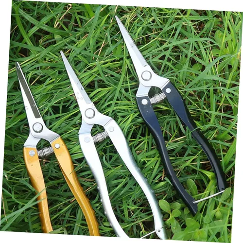 Miniatura 6 de Housoutil Tijeras de poda de jardín resistentes, mango ergonómico para arreglos florales, corte de plantas, jardín