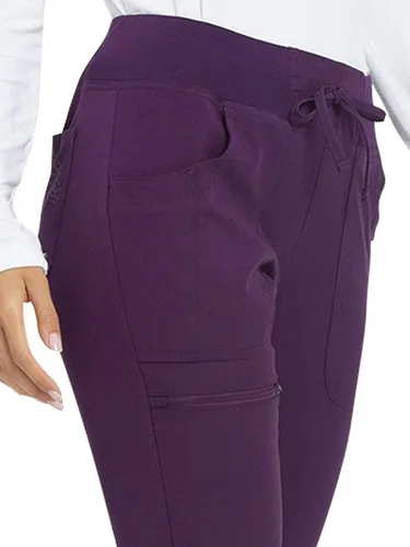 Miniatura 3 de HeartSoul Pantalones de uniforme médico para mujer, tejido elástico HS030
