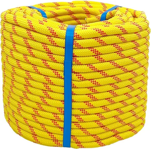 Miniatura 13 de Cuerda de Aparejo para Arborista Cuerda de Toro (1/2 pulgada x 150 pies) Cuerda de Arborista Trenzada de Poliéster de 48 Hebras para Diversas