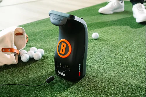 Miniatura 5 de Bushnell Golf Launch Pro i Circle B Edition - Monitor de lanzamiento con precisión de nivel de giro, medición basada en cámara, uso en interiores