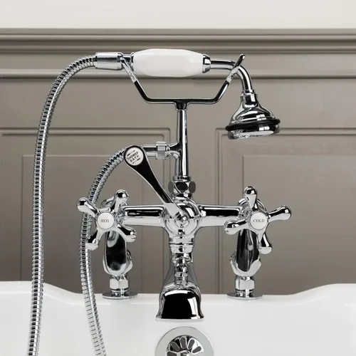 Miniatura 2 de Vintage Tub & Bath Grifo de bañera Clawfoot de montaje en cubierta con ducha de mano