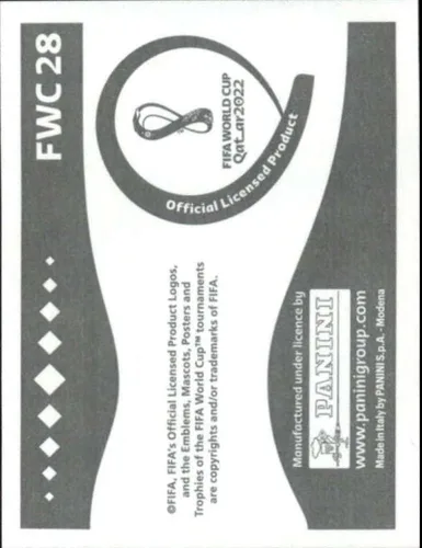 Miniatura 2 de Calcomanías de fútbol de la Copa Mundial Panini de Qatar 2022 #FWC28 España 2010 Museo de la FIFA con licencia oficial de una tarjeta