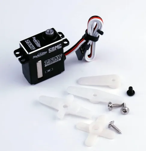 Miniatura 2 de Power Hobbies Servo AXIAL SCX10.3 / RYFT de aluminio de 59MG Digital Micro Upgrade