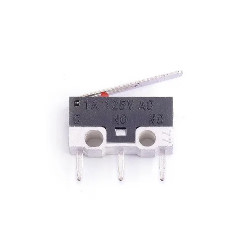 Miniatura 4 de 25pcs AC 1A 125V 3Pin SPDT Limit Micro Switch Palanca de bisagra larga para Arduino (Paquete de 25) CYT1073