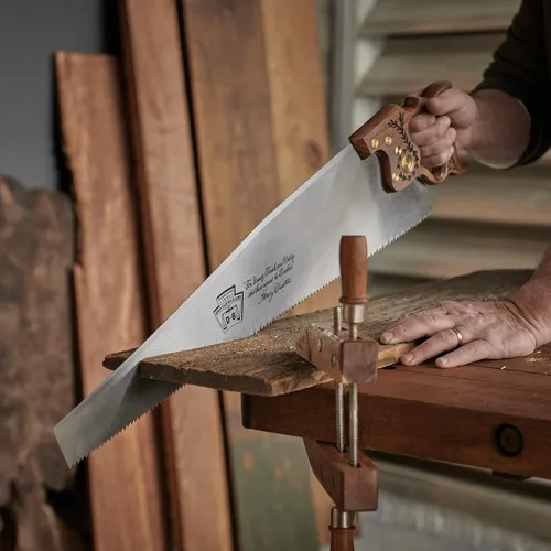 Miniatura 10 de Disston Sierra de rasgado profesional con mango de nogal de 26" para madera