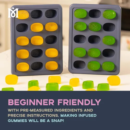 Miniatura 6 de Magical Butter Paquete completo para hacer gomitas, kit para hacer gomitas, con mezclas, moldes y accesorios, todo para gomitas caseras profesionales
