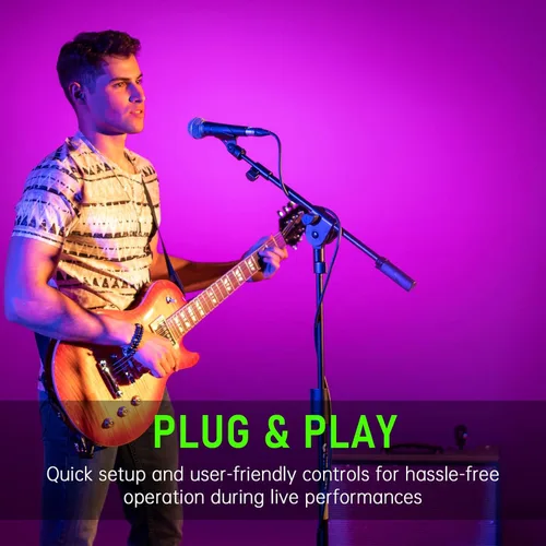 Miniatura 6 de Xvive U2 - Sistema inalámbrico para guitarra recargable de 2.4GHz - Transmisor y receptor inalámbricos para guitarra eléctrica y bajo FUNDA U2