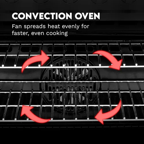 Miniatura 15 de Gama de gas COSMO COS-965AGC de 36 pulgadas con parrilla de 5 quemadores, horno de convección rápida de 3.8 pies cúbicos con cinco funciones