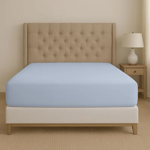 Miniatura 8 de SLEEP-NEST Sábana bajera ajustable tamaño individual, 600 hilos, 100% algodón egipcio de fibra larga, elástico en todo el contorno para colchones