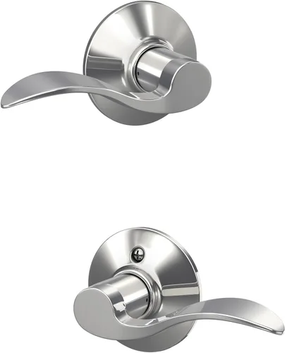 Miniatura 15 de SCHLAGE - Manija de puerta Accent con cerradura de paso libre para pasillo y armario en bronce antiguo - F10 ACC 716 Bronce Envejecido