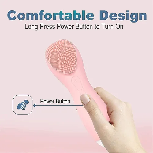 Miniatura 2 de Cepillo de limpieza facial recargable por USB, cepillo facial eléctrico impermeable, limpieza de la piel, modo de limpieza de 5 velocidades, cepillo