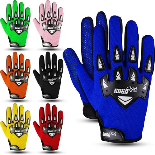 Guantes de motocross juveniles, protección profesional para motociclistas de cross y BMX, equipo de alto rendimiento para niños y niñas, diseñados