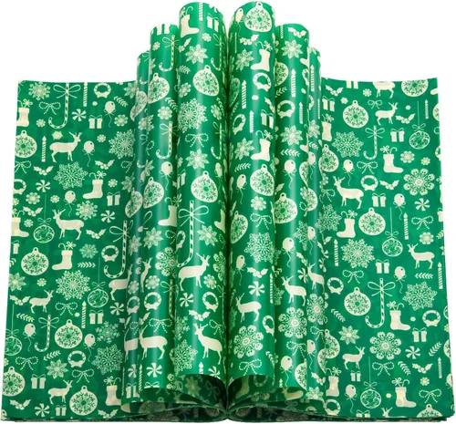 Miniatura 28 de 100 piezas de hojas de papel encerado de Navidad para alimentos, papel para envolver sándwiches, envoltorios para delicatessen, forros impermeables