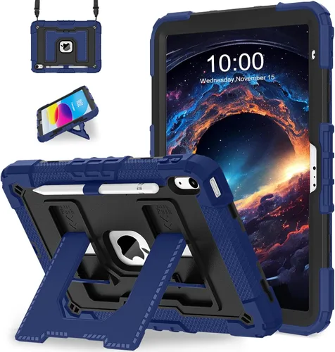 Miniatura 14 de WESOROL Funda para iPad A16 11ª Generación 11 Pulgadas (2025) iPad 10ª Generación 10.9 Pulgadas (2022), Fundas i Pad A16 Grado Militar Resistente a