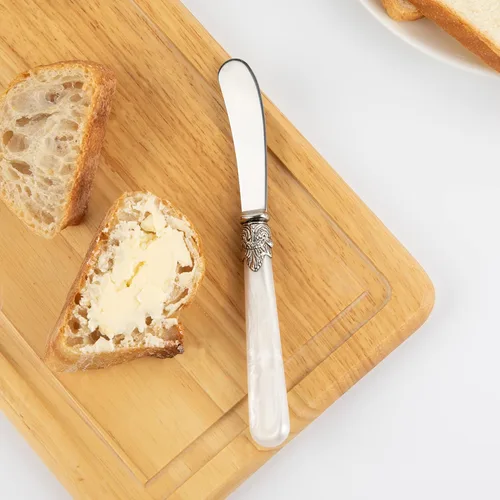 Miniatura 2 de REVERIE Collection - Cuchillo esparcidor de queso de acero inoxidable de 4 piezas, juego de cuchillos de mantequilla para regalo, juego de cuchillos
