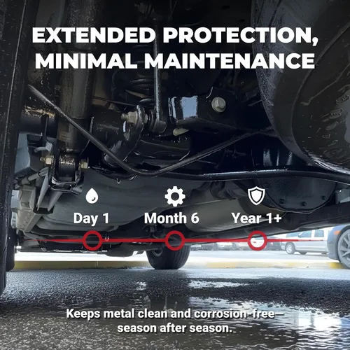 Miniatura 7 de CorrosionX Extended Duty, lubricante industrial y preventivo de corrosión, protección duradera contra el óxido y la sal, resistente a la intemperie