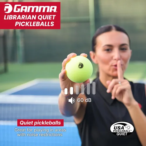 Miniatura 5 de Gamma Librarian Foam Quiet Pickleball Balls – Low-Noise Practice Balls with True Bounce on Any Surface – Foam Pickleballs Available in 48 Box, 3