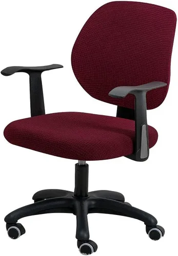 Miniatura 9 de Forcheer - Fundas elásticas para silla de oficina de Jacquard, resistentes al agua, 2 piezas para sillas de escritorio o de la computadora
