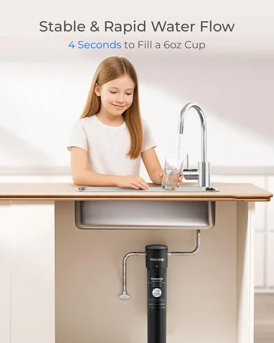 Miniatura 8 de Waterdrop RF15 Cartucho de filtro de repuesto para filtro de agua debajo del fregadero de 15UA/15UB/15UC, reduce PFOA/PFOS, PFAS, plomo, cloro, mal