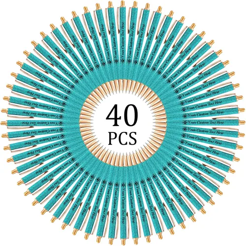 Miniatura 39 de Hasta 100 bolígrafos personalizados con nombre a granel, bolígrafo con purpurina de impresión personalizada, grabado gratis, texto con logotipo