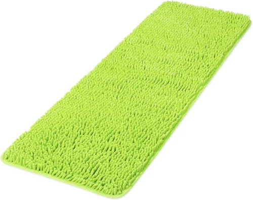 Miniatura 33 de Yeaban Alfombra de pasillo de baño de 24 x 72 pulgadas, antideslizante, alfombra de baño larga de felpilla gruesa, absorbente y lavable, alfombra