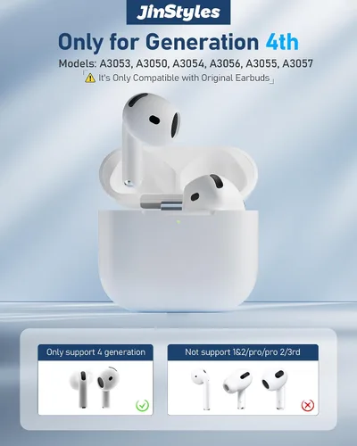 Miniatura 2 de Funda de carga de repuesto compatible con AirPods de 4ª generación, cargador inalámbrico USB-C con botón de sincronización de emparejamiento