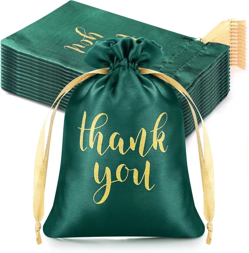 Miniatura 18 de Sieral 50 bolsas de regalo de satén con cordón para joyas, bolsas para dulces para el día de la madre, boda, baby shower, despedida de soltera