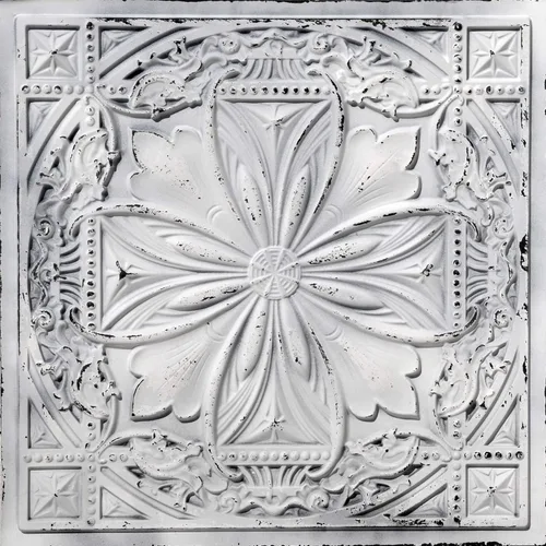 Miniatura 38 de from Plain to Beautiful in Hours DCT10at-24x24 Milan - Azulejo de techo de PVC de 2' x 2' para pegar o colocar (Caja / 4 pies cuadrados), Taupe