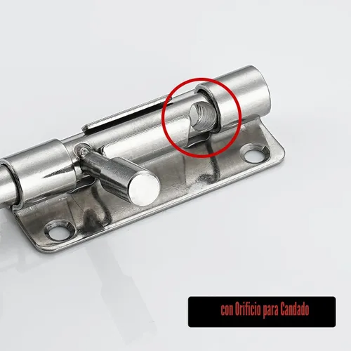 Miniatura 5 de JQK Cierre de puerta con perno de barril, perno deslizante de puerta de 10,2 cm, acero inoxidable 304, cierres de puerta de seguridad con espesor