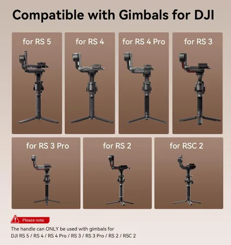 Miniatura 2 de SMALLRIG Mango Doble Empuñadura para Cardán DJI RS 4 /RS 4 Pro/RS 3 / RS 3 Pro/RS 2 / RSC 2, Empuñadura de Mango de Cardán con Rieles NATO, Zapata