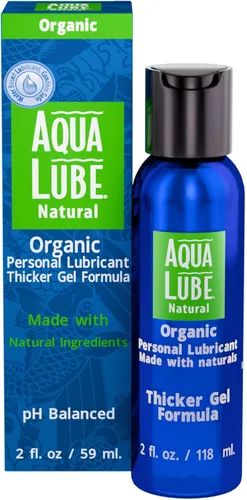 Miniatura 9 de Aqua Lube Natural 4 onzas líquidas, gel más grueso, lubricante personal, fórmula no pegajosa a base de agua, apto para juguetes, suave, de larga