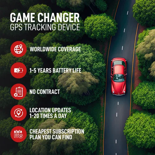 Miniatura 2 de Rastreador GPS para remolques y equipos: 5 años de duración de la batería, dispositivo inalámbrico impermeable de seguimiento de activos