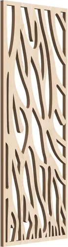 Miniatura 160 de 9 3/8"W x 24 3/8"H x 1/4"T Bristol Decorativos Paneles de Pared de Madera Calado, Cereza