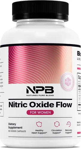 Miniatura 11 de Nature's Pure Blend Suplementos de óxido nítrico para hombres – L-arginina L-citrulina – Apoyo al corazón y flujo de circulación – 1500MG L arginina