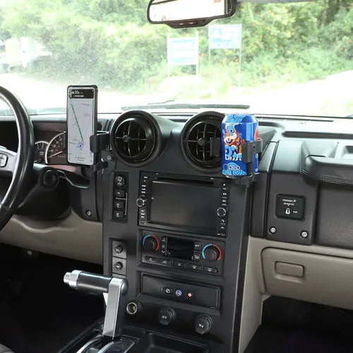 Miniatura 4 de PIUGILH Soporte de teléfono con ventilación lateral para automóvil, apto para Hummer H2 2003-2007 soporte de teléfono para automóvil, manos libres