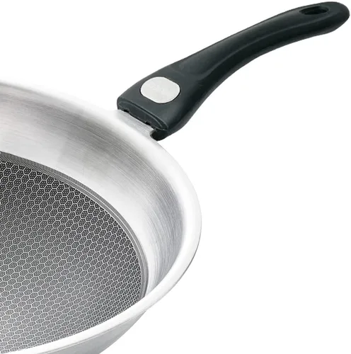 Miniatura 5 de Exquisita sartén antiadherente SUS 316 de siete capas de acero inoxidable, sartén antiadherente de siete capas de acero inoxidable