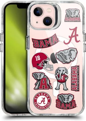 Miniatura 213 de Head Case Designs Funda de gel suave con licencia oficial de la Universidad de Alabama UA Collage compatible con Apple iPhone 13 Pro Max