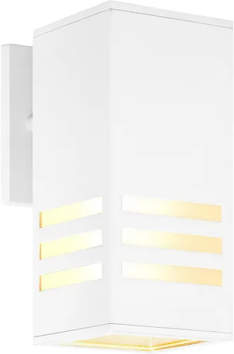 Miniatura 9 de Farol de pared para exteriores, lámpara exterior – Listado ETL, aluminio antioxidante, impermeable, montaje en pared, diseño rectangular – 1