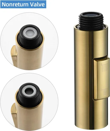 Miniatura 4 de Cabezal rociador desplegable para grifo de cocina, cabezal de repuesto de grifo de cocina de 2 funciones en forma de columna, 1.8 GPM G1/2