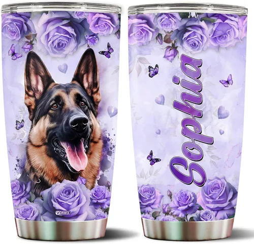 Miniatura 28 de Regalos personalizados de Beagle para mujeres, esposa, hija, mamá, niña, vaso de acero inoxidable aislado de 20 onzas, taza de viaje, taza de café