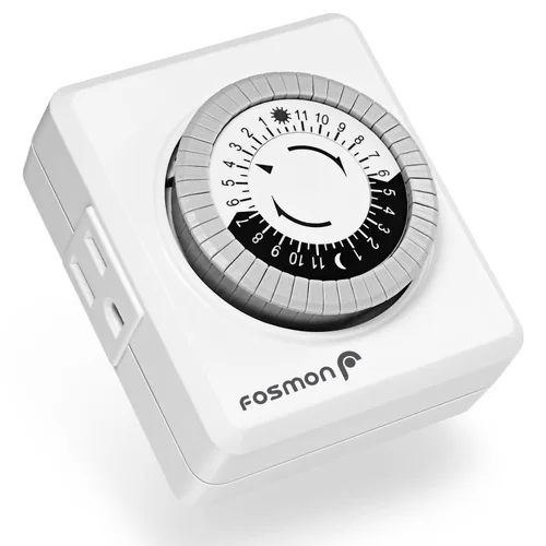 Miniatura 18 de Fosmon Temporizador de cuenta regresiva enchufable de doble salida, temporizador de luz interior para tomas de corriente, 15-30 minutos, ajustes