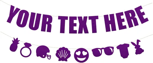 Miniatura 22 de Rad Novelty - Cartel con texto en inglés «Your Text Here» – Cartel divertido y grosero para personalizar tu fiesta Cartel personalizado con texto