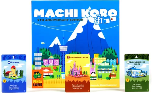 Miniatura 3 de Juego de mesa Machi Koro ¡El juego definitivo de construcción de ciudades! Juego de estrategia de lanzamiento de dados de ritmo rápido para niños