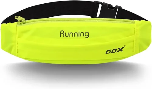 Gox Cangurera para cinturón de correr, cintura delgada para soporte de teléfono, bolsa atlética impermeable para hombres y mujeres, correr, Verde