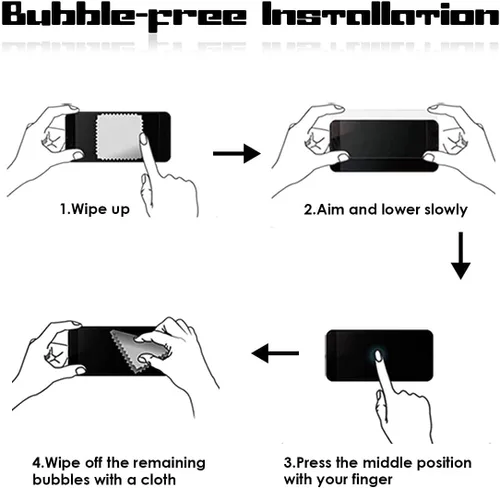 Miniatura 7 de Protector de pantalla para OnePlus 10 Pro templado Galss, KJYF [2 unidades] alta transparencia [dureza 9H] [sin burbujas] Película protectora