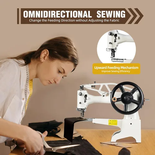 Miniatura 5 de Máquina de coser de cuero, máquina de coser de lona, máquina de coser a mano para reparación de zapatos, máquina de reparación de zapatos manual